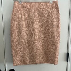 Peach Pencil Skirt